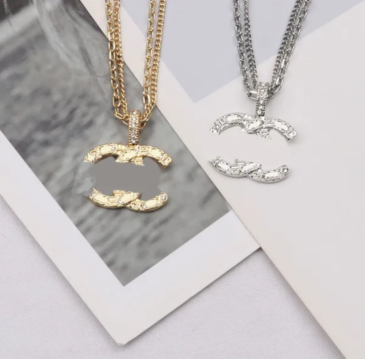 Designer Letter CC Necklace