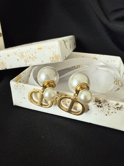 CD-logo perle øredobber