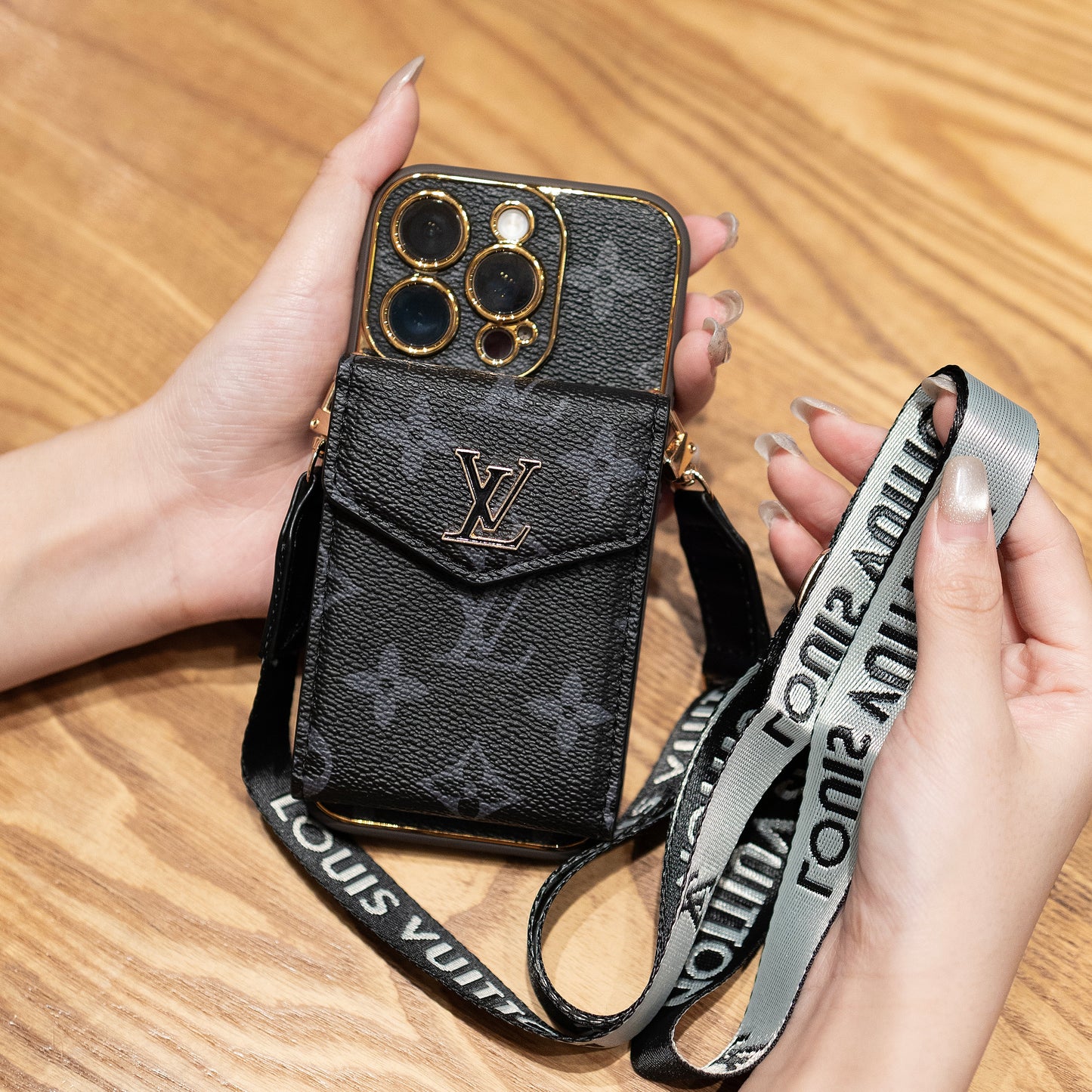 Классический держатель роскошных карт iPhone