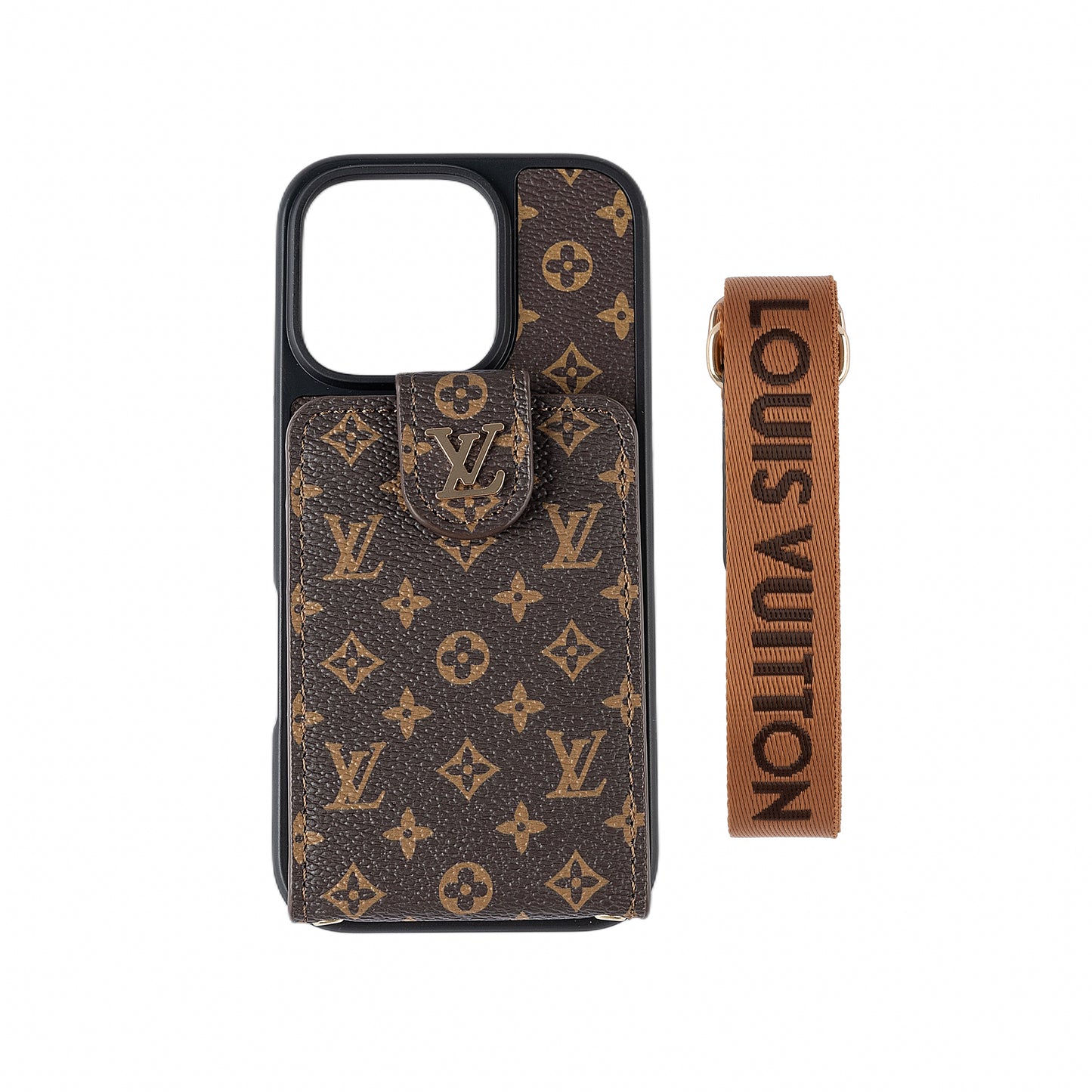 Lou Advanced Leather Phone Case With Card Wallet And Strap