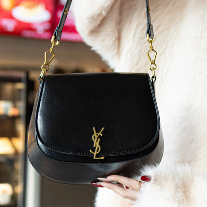 Luxe Noir & Gilt Adjustable Chain Bag