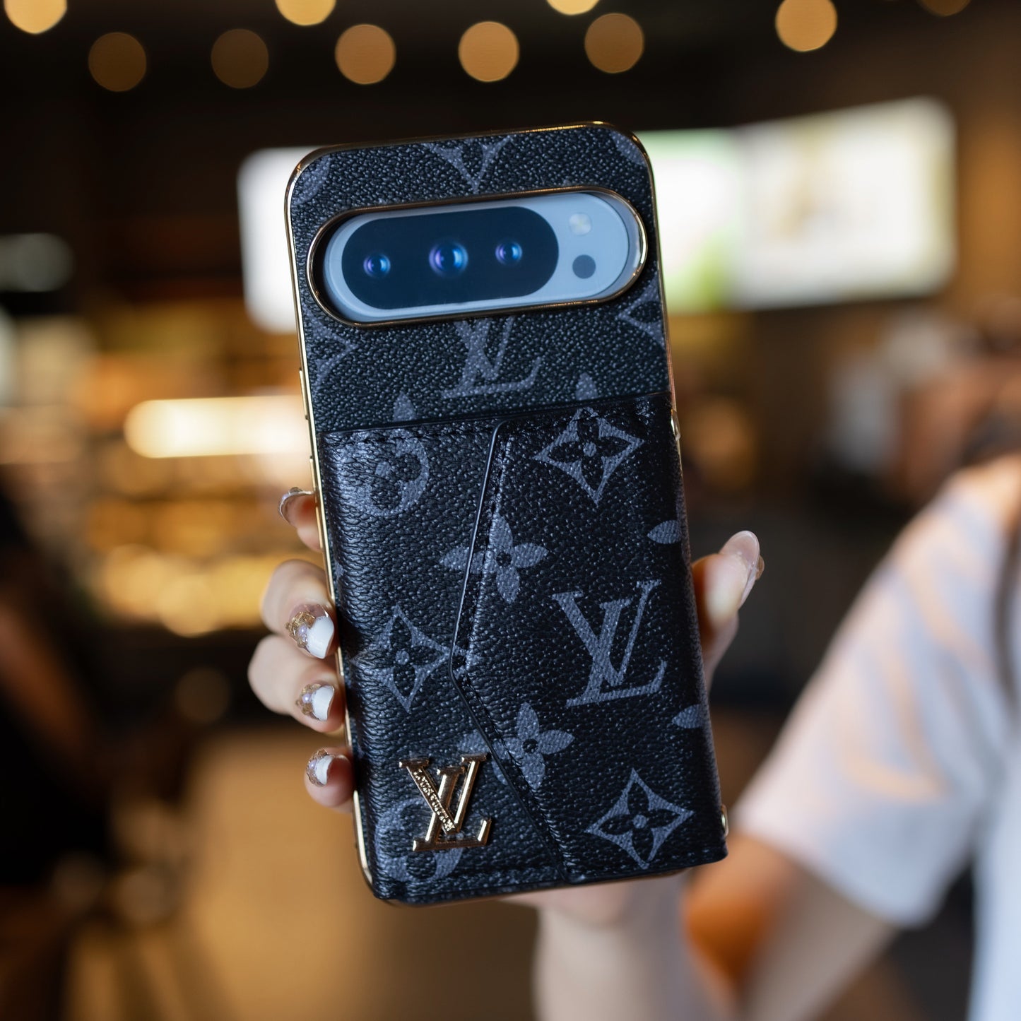 Luksus kortholder stil Google Pixel telefoncover