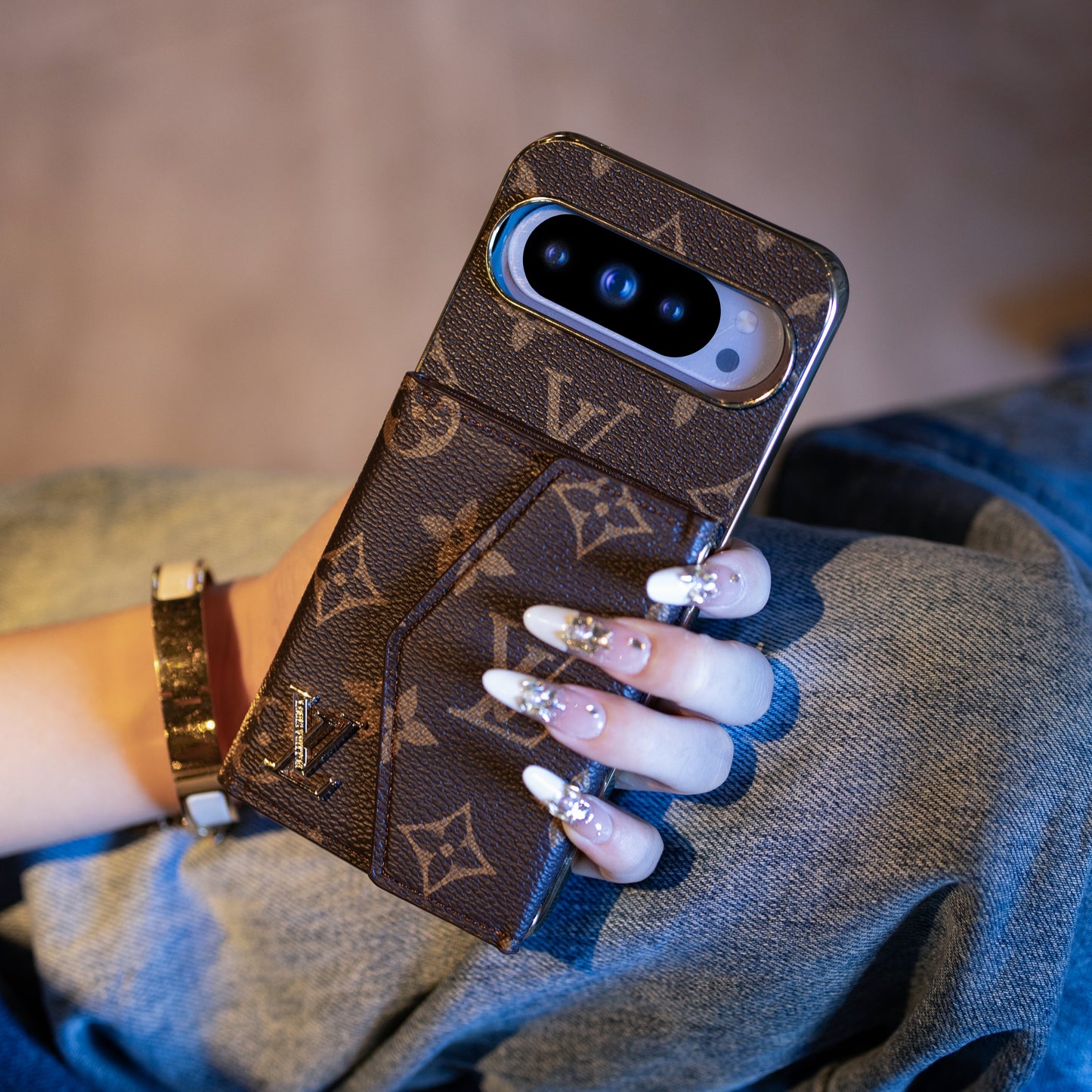 Luksus kortholder stil Google Pixel telefoncover