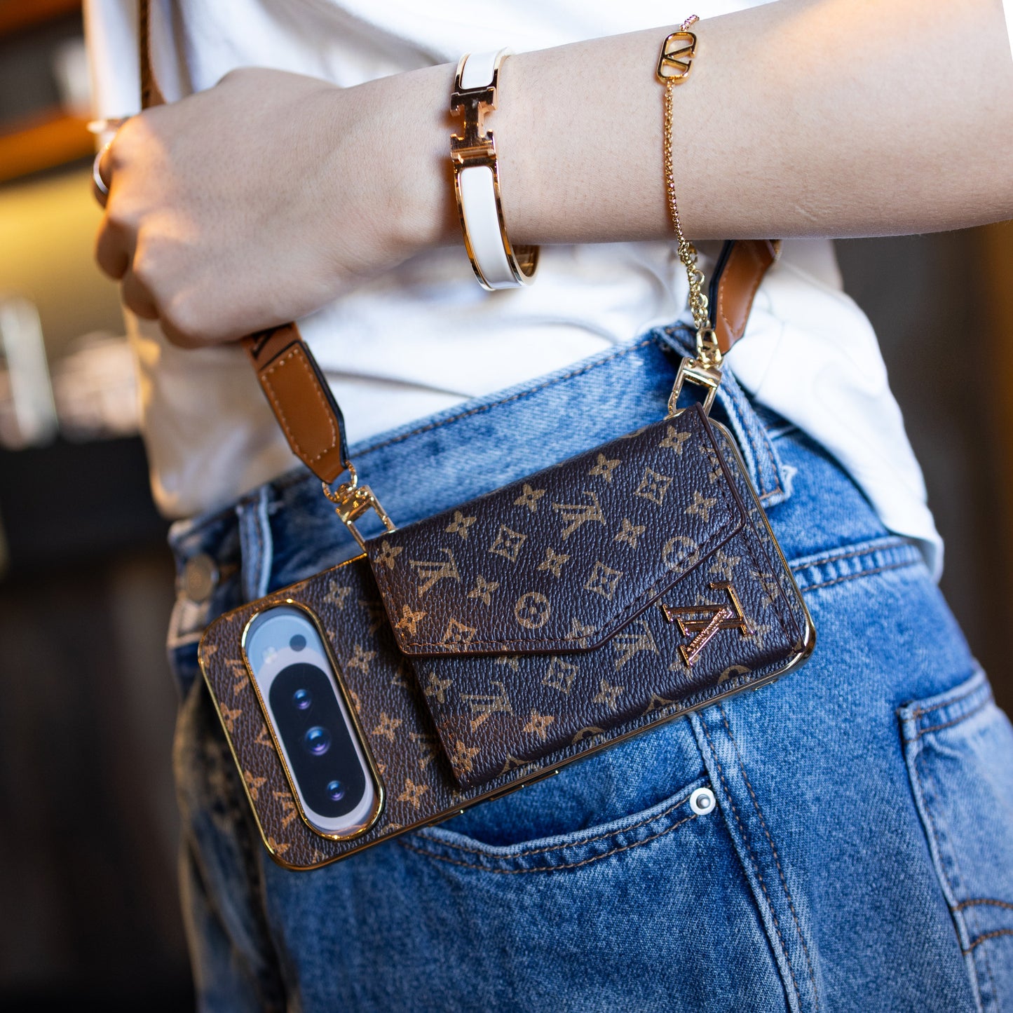 Luksus kortholder stil Google Pixel telefoncover