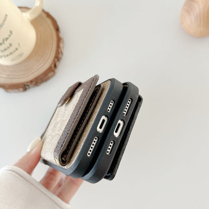 Coach iPhone Case с кошельком и ремешком Crossbody Black -xk240402