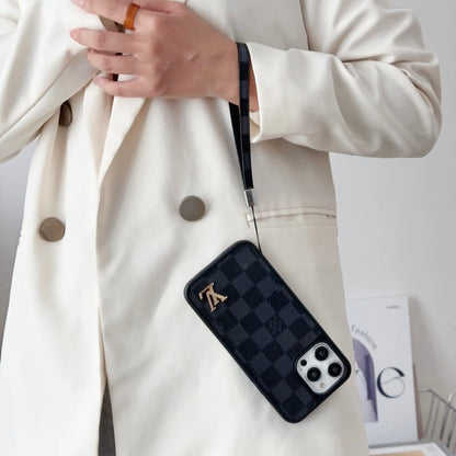 Lou Black & White Hand Chain iPhone Case