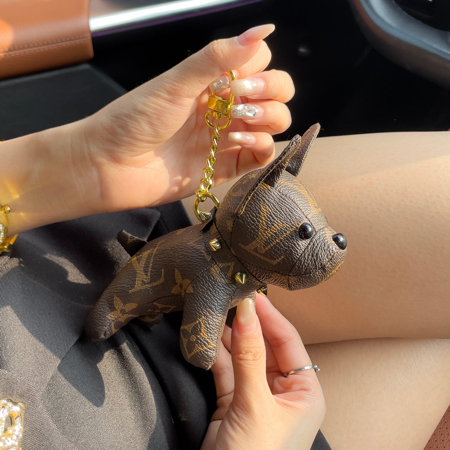 高級子犬キーホルダー