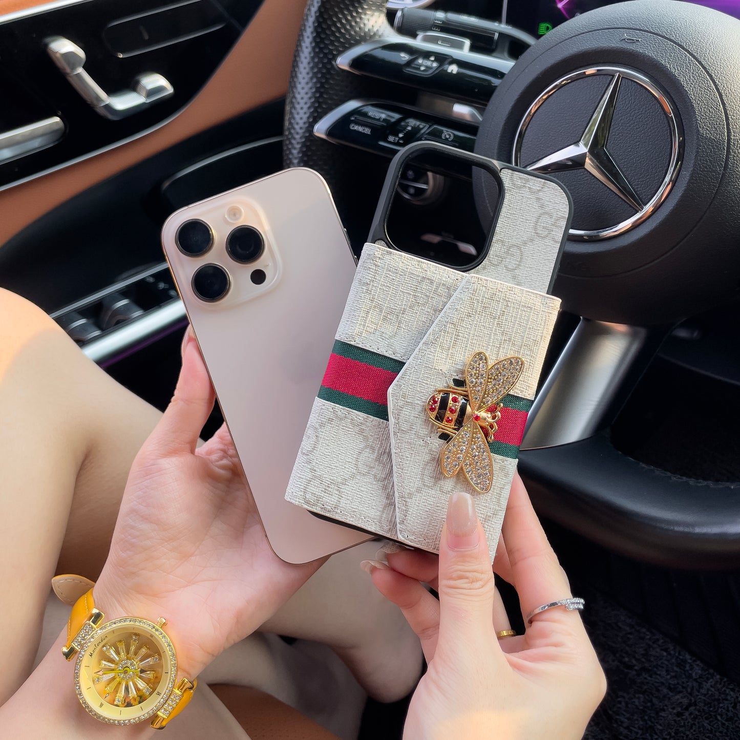 Чехол GG Advanced Crossbody для iPhone с держателем для карт & Плечевой ремень