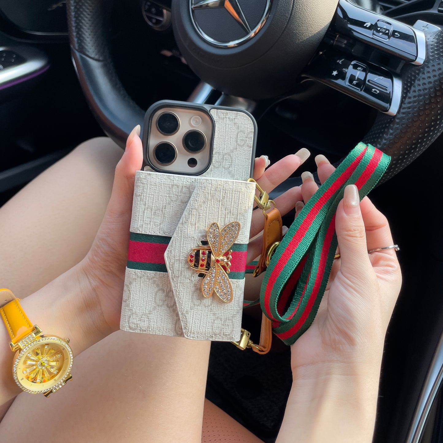 Чехол GG Advanced Crossbody для iPhone с держателем для карт & Плечевой ремень