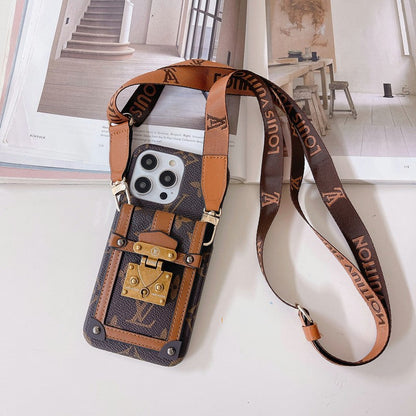 Lou GG Card Holder Chain iPhone Case