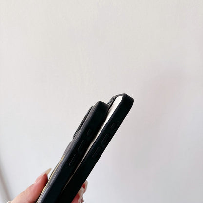 Святой Черный & Белый кожаный чехол для iPhone