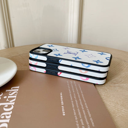 Lou Color Leather iPhone Case