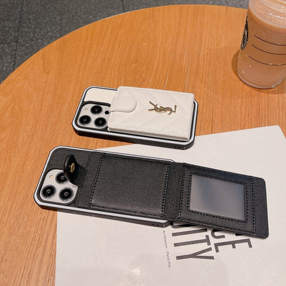 Saint Card Bag Färgläder iPhone -fodral