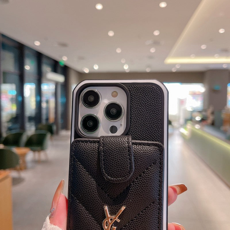 Saint Card Bag Färgläder iPhone -fodral