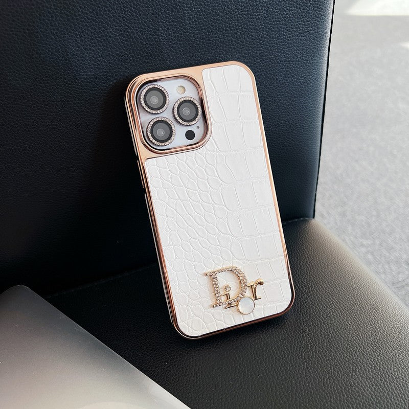 CD Diamond Logo Rose Gold iPhone Case