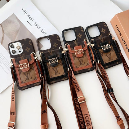 Lou kaarthouder Crossbody iPhone-hoesje