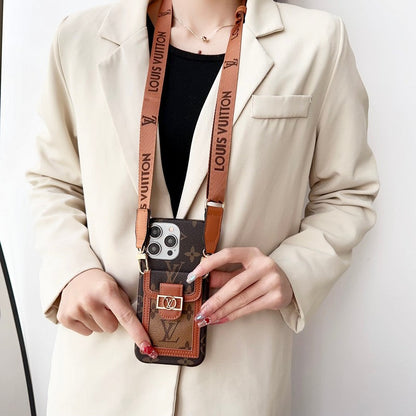 Lou kaarthouder Crossbody iPhone-hoesje