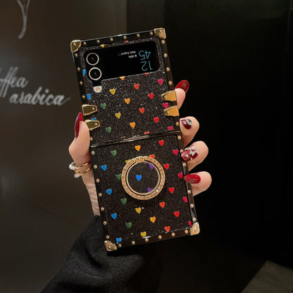 Capa quadrada Samsung Galaxy Z Flip6/5/4/3 5G "Anel de paixão"