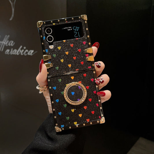 Capa quadrada Samsung Galaxy Z Flip6/5/4/3 5G "Anel de paixão"