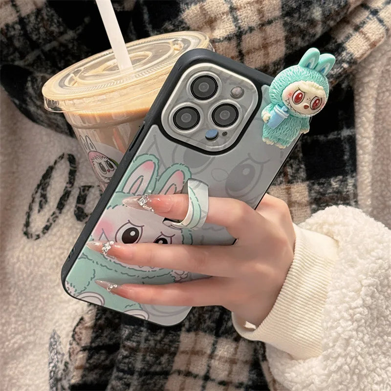 Lalka Labubu z kreskówek 3D dla iPhone'a