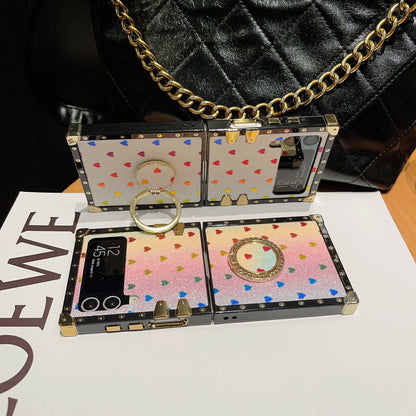 Capa quadrada Samsung Galaxy Z Flip6/5/4/3 5G "Anel de paixão"