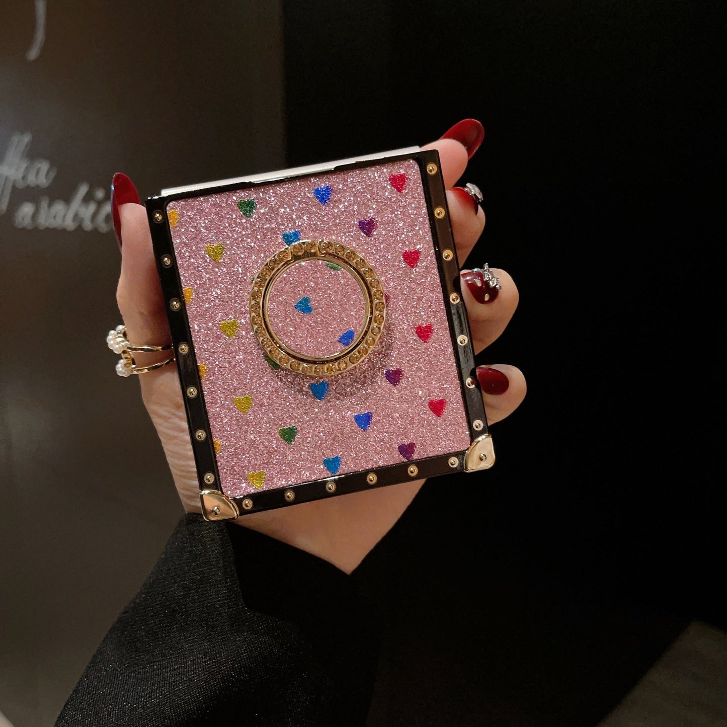 Samsung Galaxy Z Flip6/5/4/3 5G Quadratische Hülle „Zärtlichkeitsring“