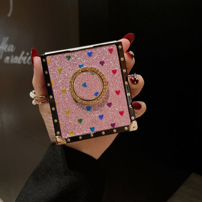 Capa quadrada para Samsung Galaxy Z Flip6/5/4/3 5G "Anel de ternura"