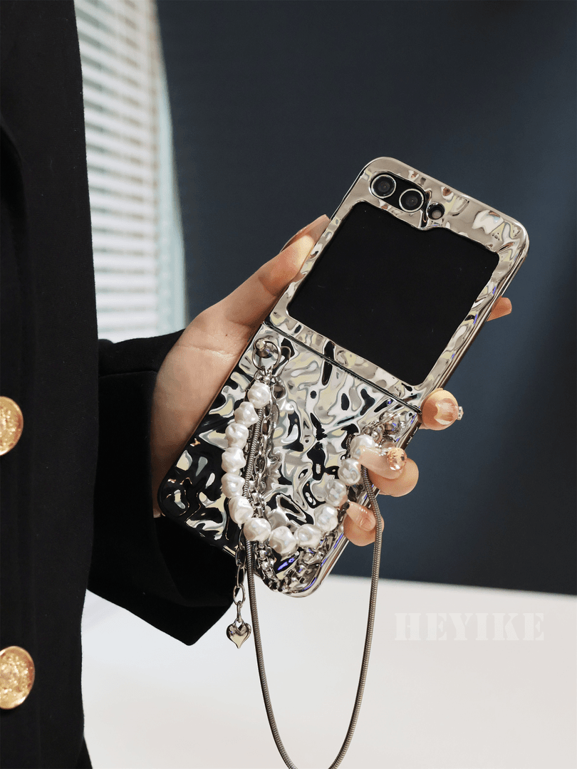 Самсунг алюминиевый сплав текстурированный жемчужный поперечный тело галактика Z Flip 6/5/4/3 корпус