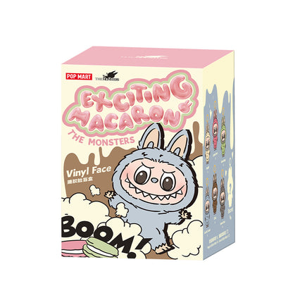 Pop Mart The Monsters Labubu Jännittävä Macarons Vinyyli Face Pehmoriipus (Blind Box)