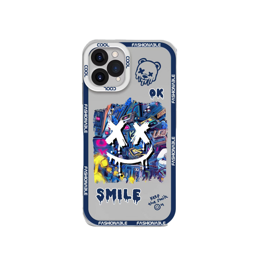 Blue Smile X Bear iPhone tok
