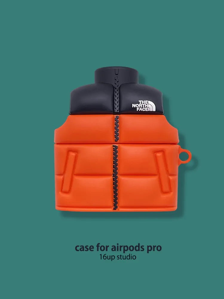 Husă pentru Airpods tip jachetă TNF