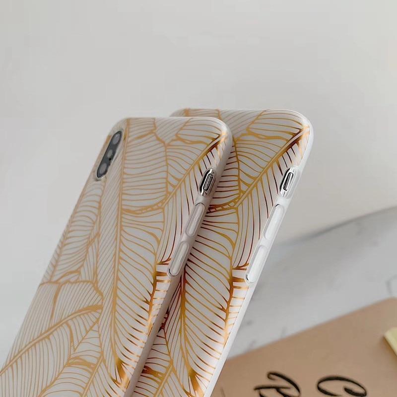 Case Iphone Golden Leaf