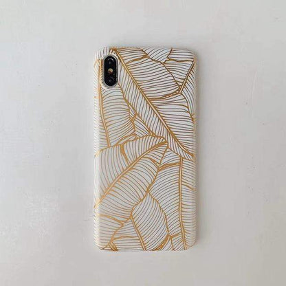 Case Iphone Golden Leaf