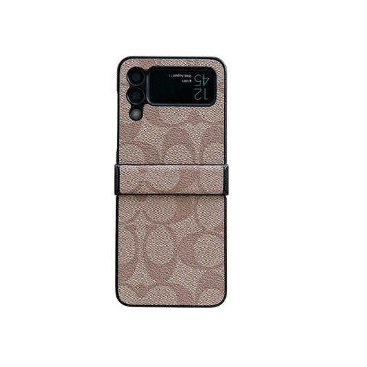 Capa de telefone Samsung Coach Z Flip/Z Fold com alça de dedo