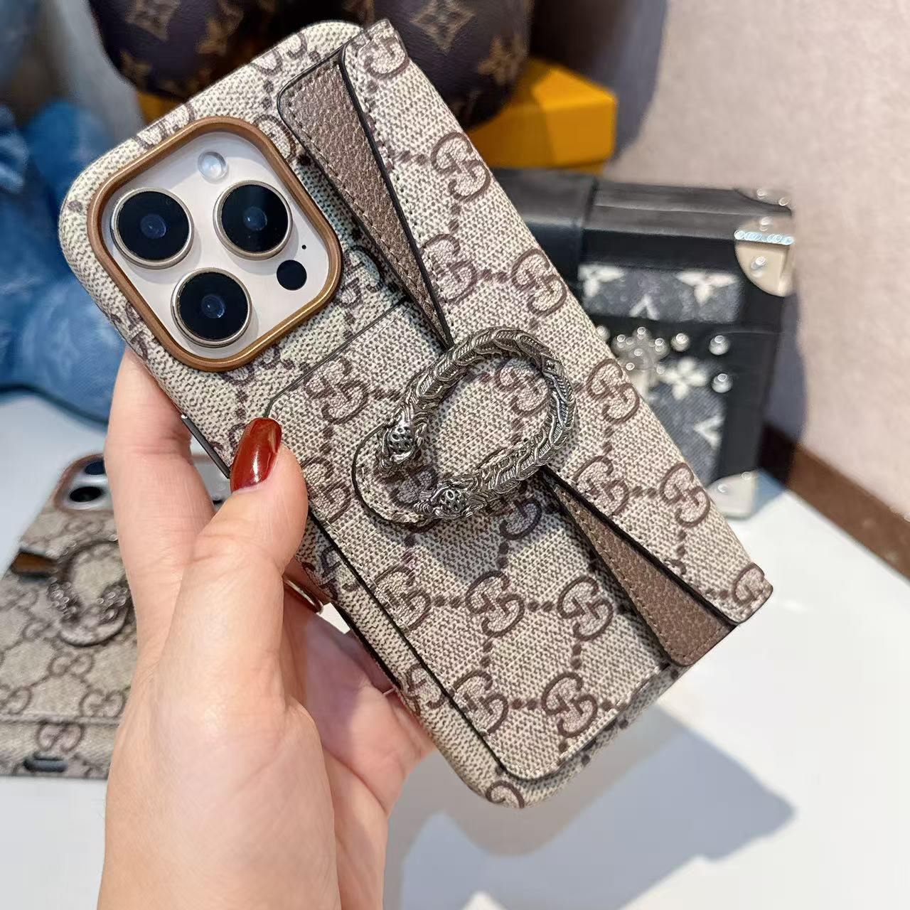 GG Classic Canvas Card Holder iPhone Case