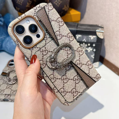 GG Classic Canvas Card Holder iPhone Case