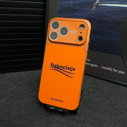 Balenciaga-Inspired Matte Protective iPhone Case with Full-Lens Protection