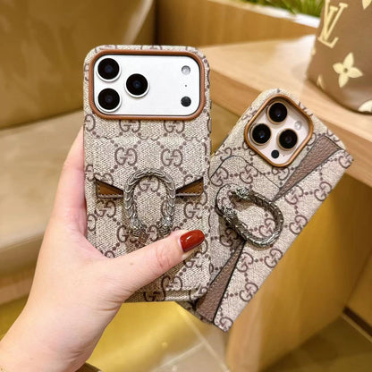 GG Classic Canvas Card Holder iPhone Case