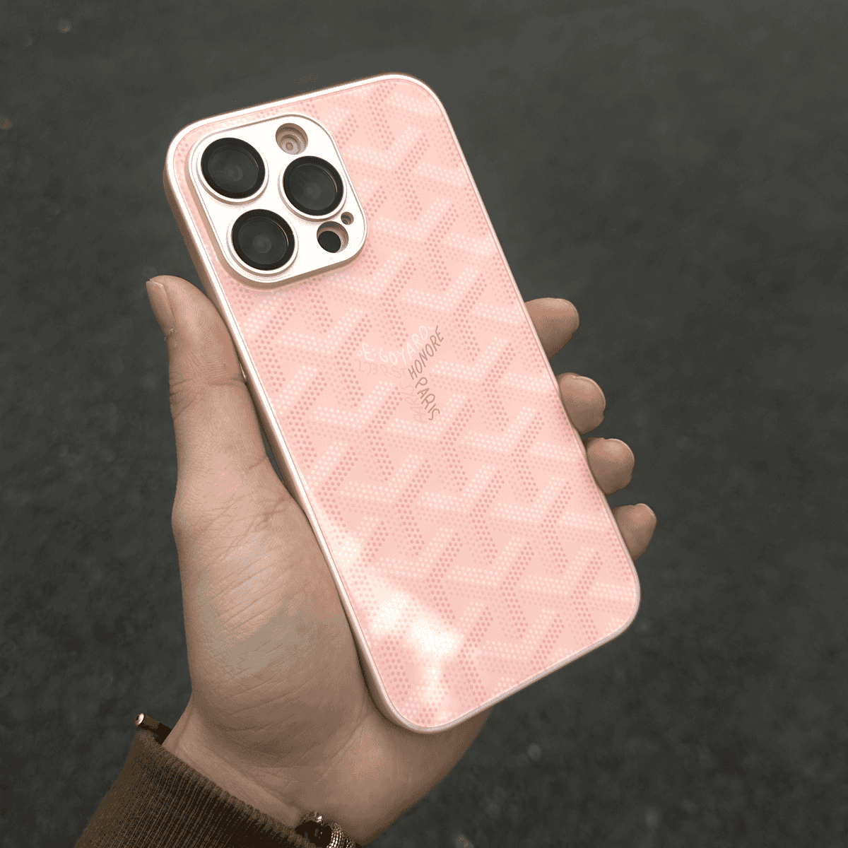 G-Y Luxury Geometric Monogram iPhone Case