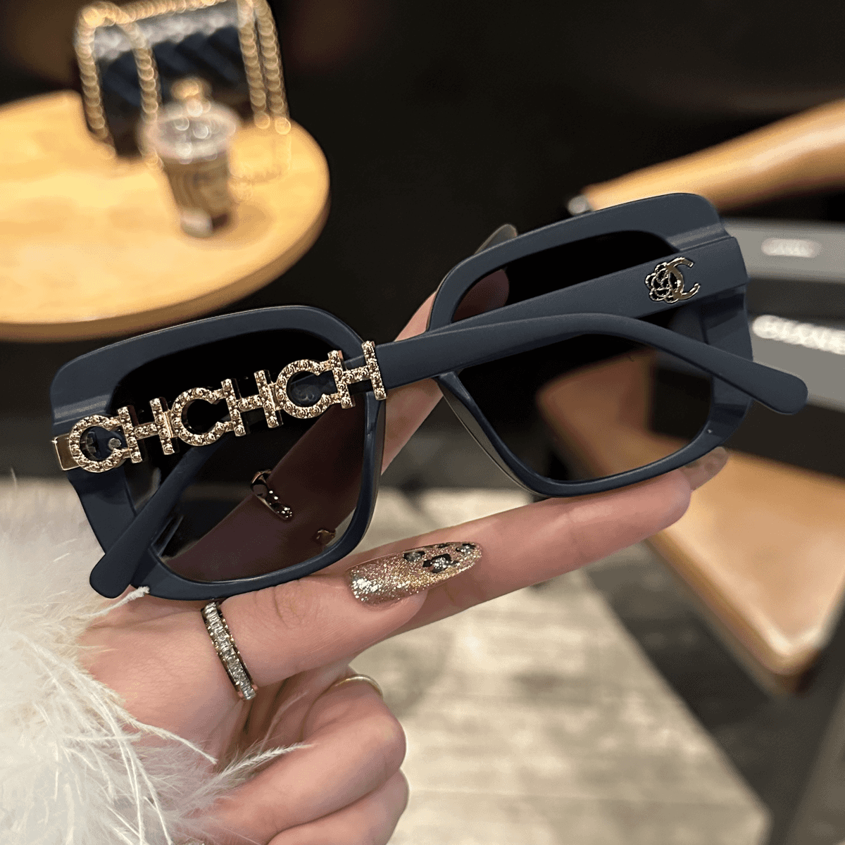 Ochelari de soare polarizați HD personalizați de lux pentru femei - protecție UV pentru șofat și călătorii