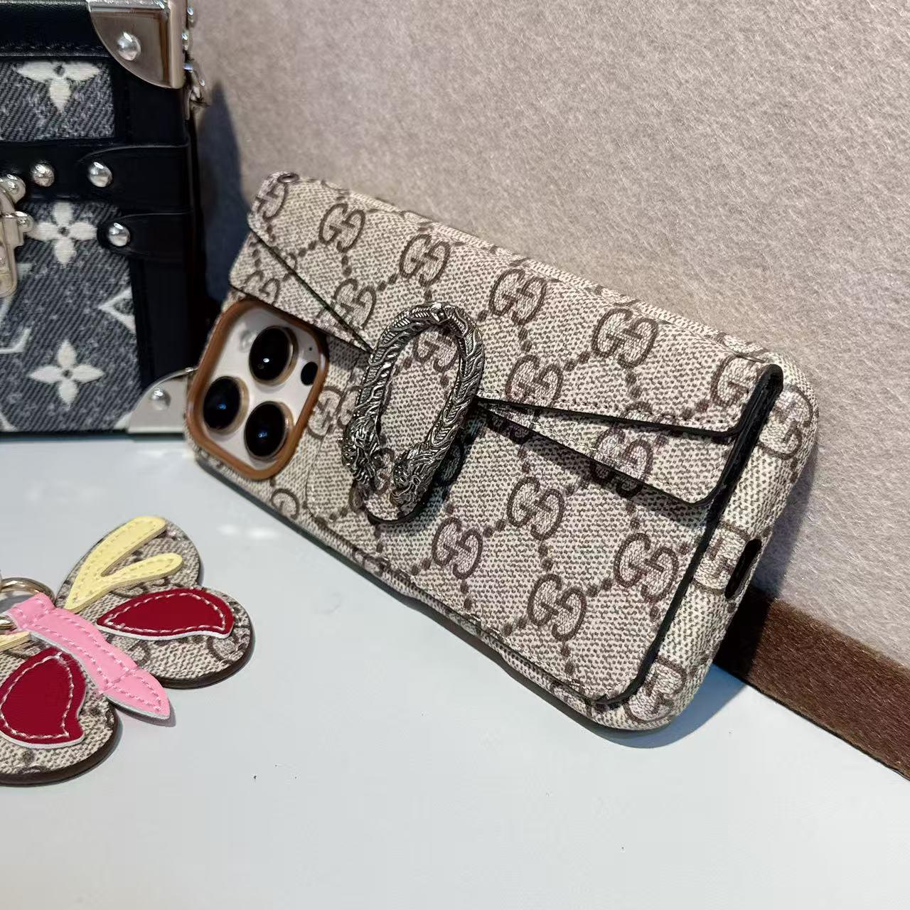 GG Classic Canvas Card Holder iPhone Case