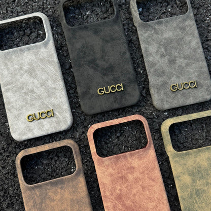 Classic Vintage Suede-Style iPhone Case