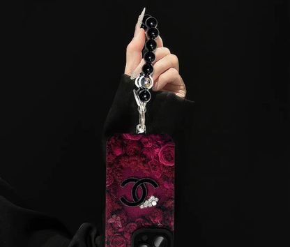 Luxury Velvet Rose Case for iPhone – Full-Lens Protection
