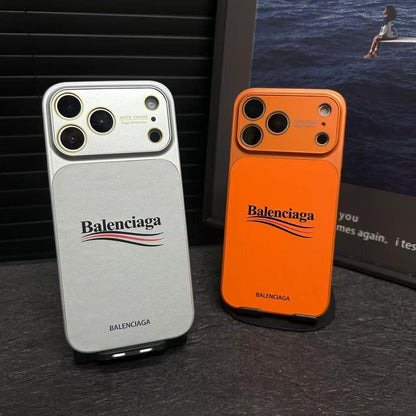 Balenciaga-Inspired Matte Protective iPhone Case with Full-Lens Protection