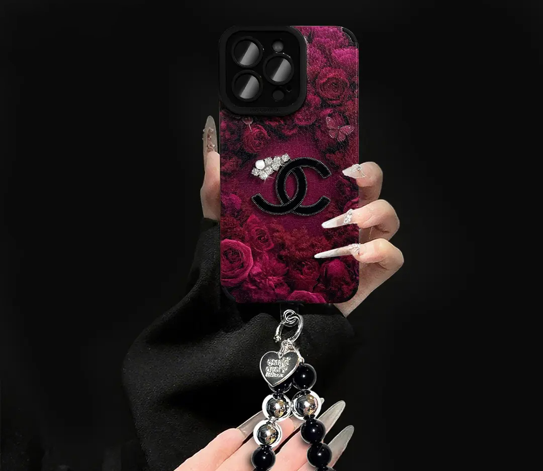 Luxury Velvet Rose Case for iPhone – Full-Lens Protection