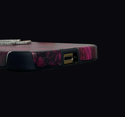 Luxury Velvet Rose Case for iPhone – Full-Lens Protection