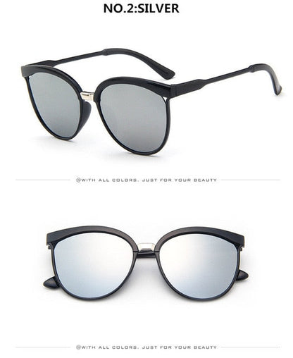 Olho de gato marca designer óculos de sol feminino luxo plástico óculos de sol clássico retro ao ar livre óculos de sol gafas