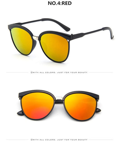 Olho de gato marca designer óculos de sol feminino luxo plástico óculos de sol clássico retro ao ar livre óculos de sol gafas