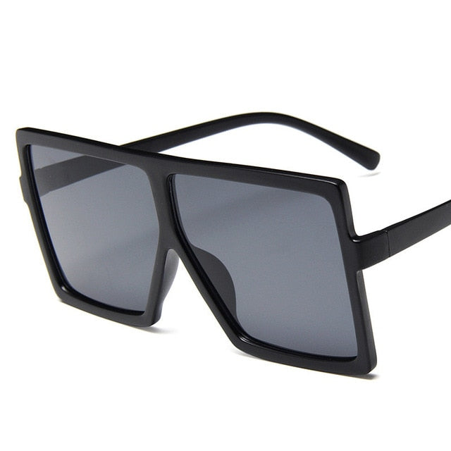 Plástico oversized feminino óculos de sol quadrado marca designer grande quadro óculos de sol para feminino uv400 óculos de sol oculos masculino