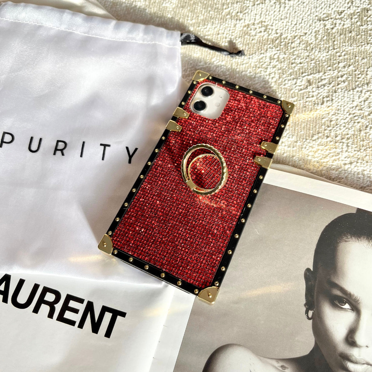 Capa Samsung com Anel "Ruby"